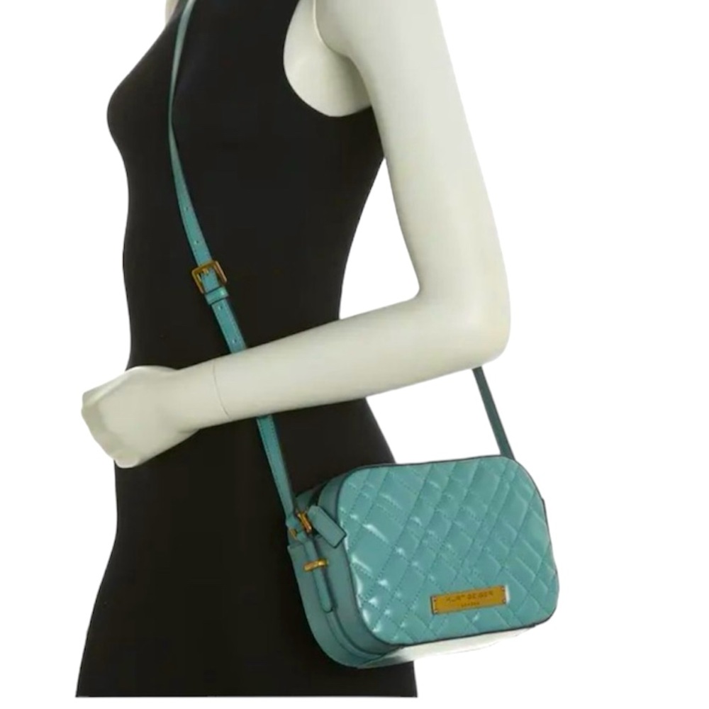KURT GEIGER Brixton Quilted Medium Leather Camera Crossbody